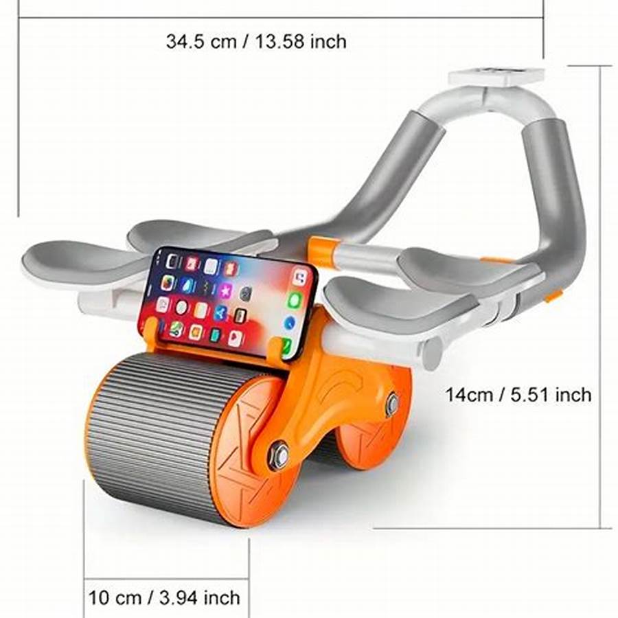 Core Abdominal Wheel with Dual Elbow Support, Automatic Rebound Ab Roller Exercise